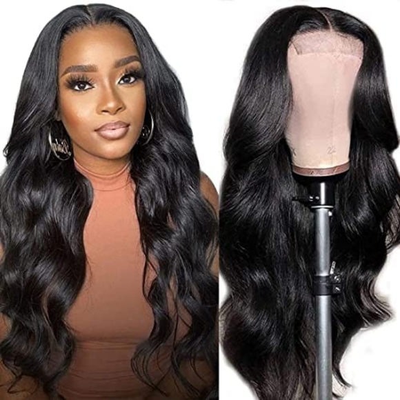 20 Inch Virgin Hair Body Wave Wig With 4X4Pre-Plucked Lace Closure
